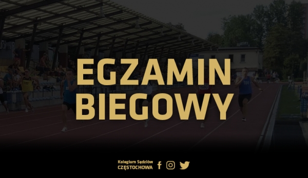 Wrześniowy egzamin biegowy odwołany!