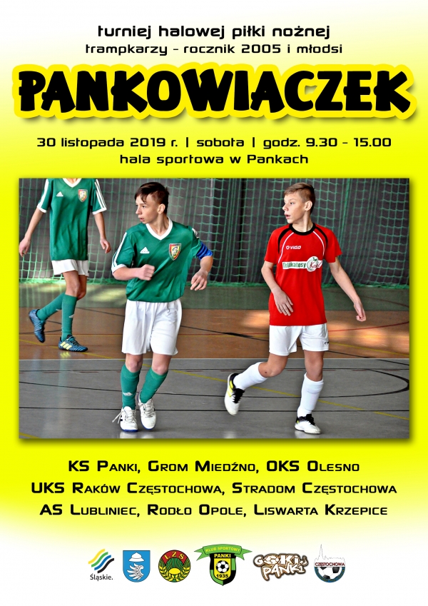 Plakat turniejowy promujący turniej &quot;Pankowiaczek 2019&quot;